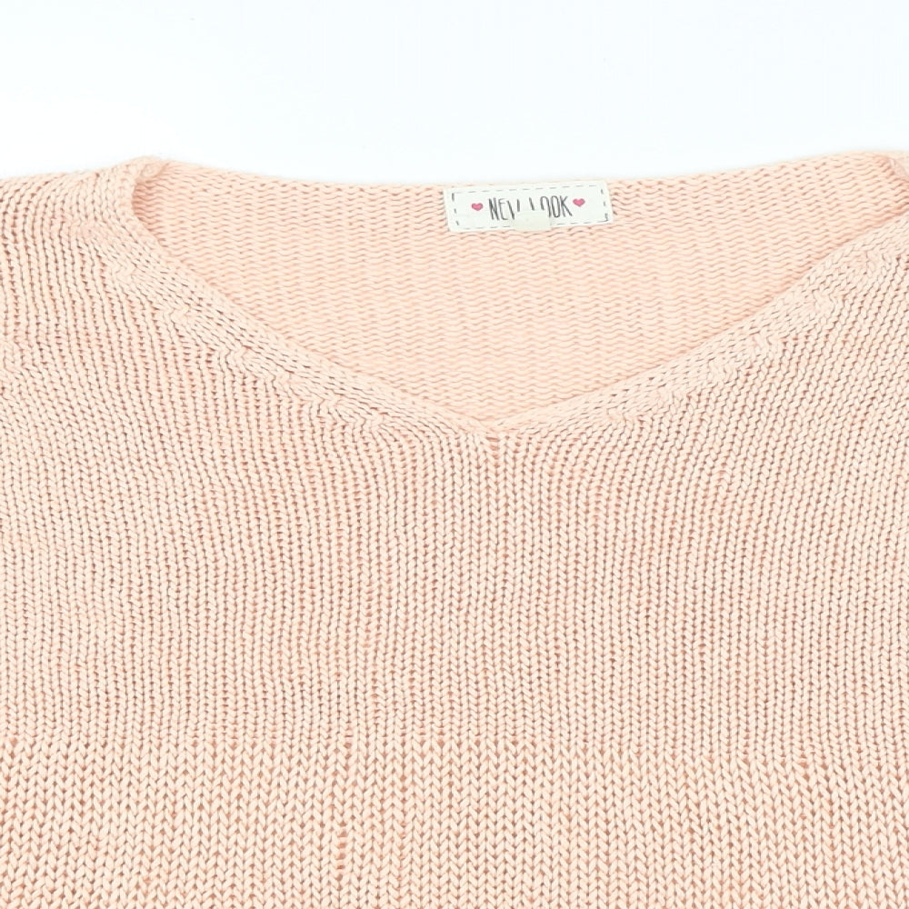 New Look Womens Pink   Pullover Jumper Size 6