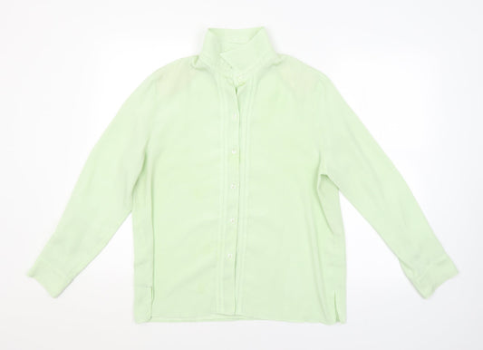 Preworn Womens Green   Basic Button-Up Size 16