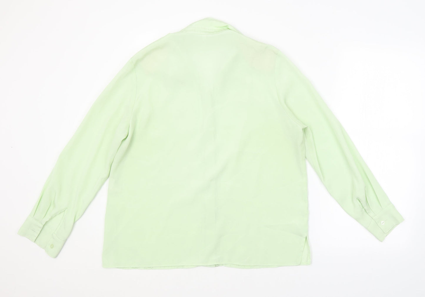 Preworn Womens Green   Basic Button-Up Size 16