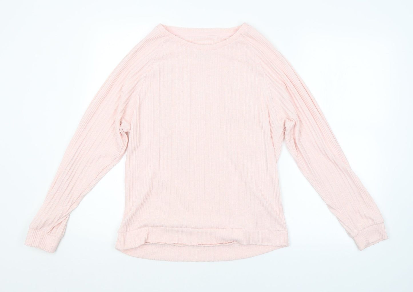 Preworn Womens Pink Striped  Pullover Jumper Size S