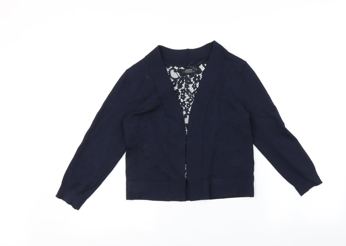 Papaya Womens Blue   Cardigan Jumper Size 8