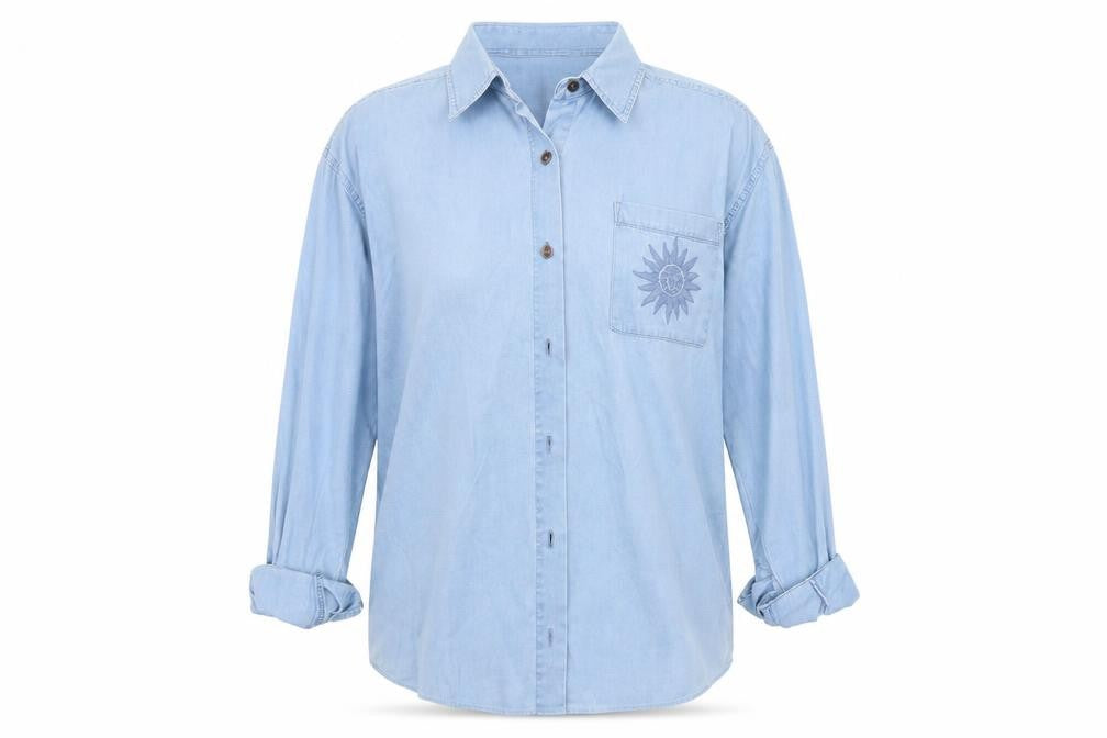 Genesis Mens Blue    Button-Up Size M