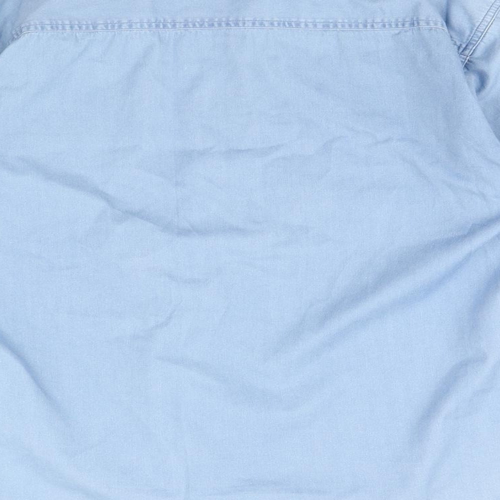 Genesis Mens Blue    Button-Up Size M