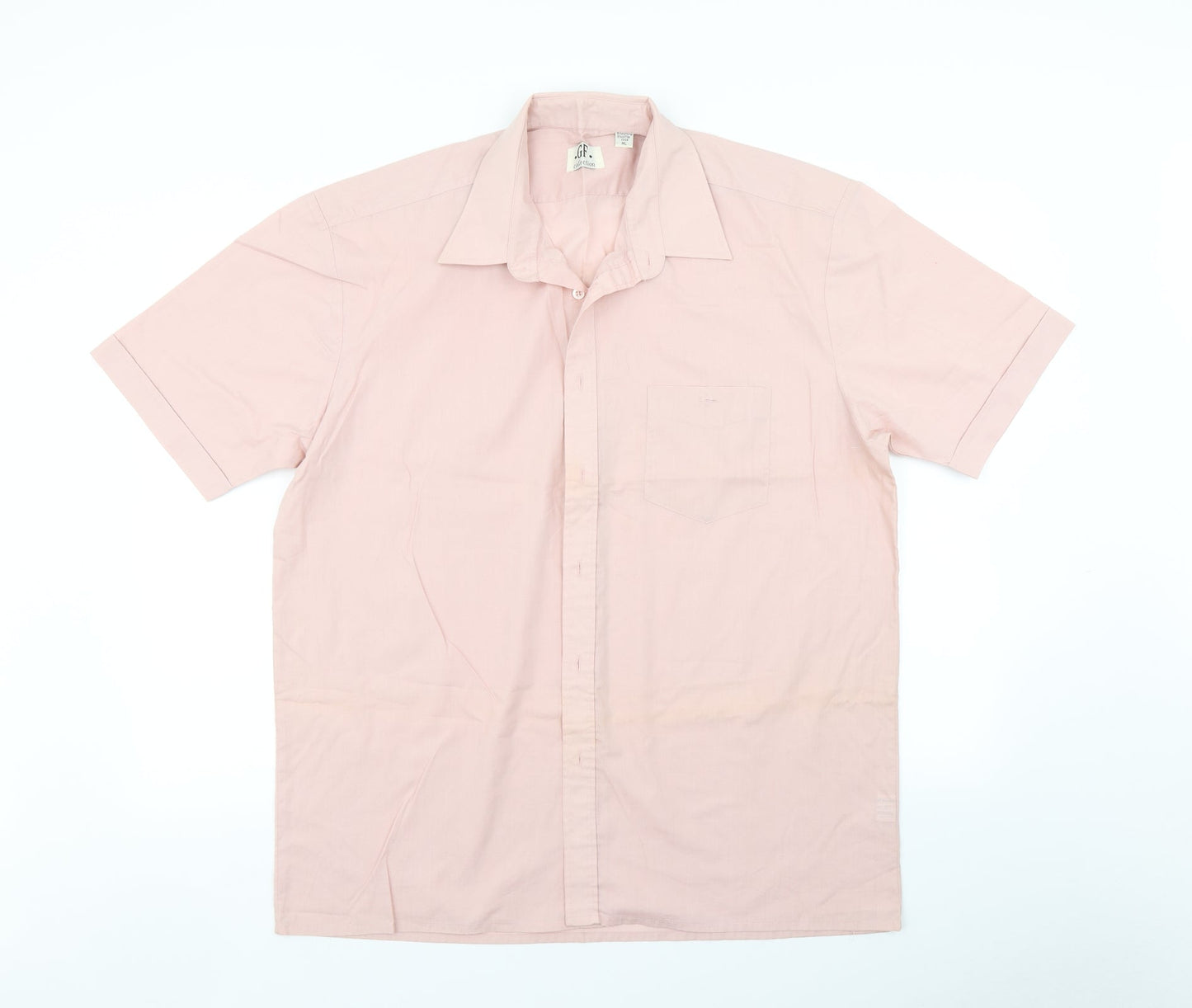 GF Collection Mens Pink    Button-Up Size XL