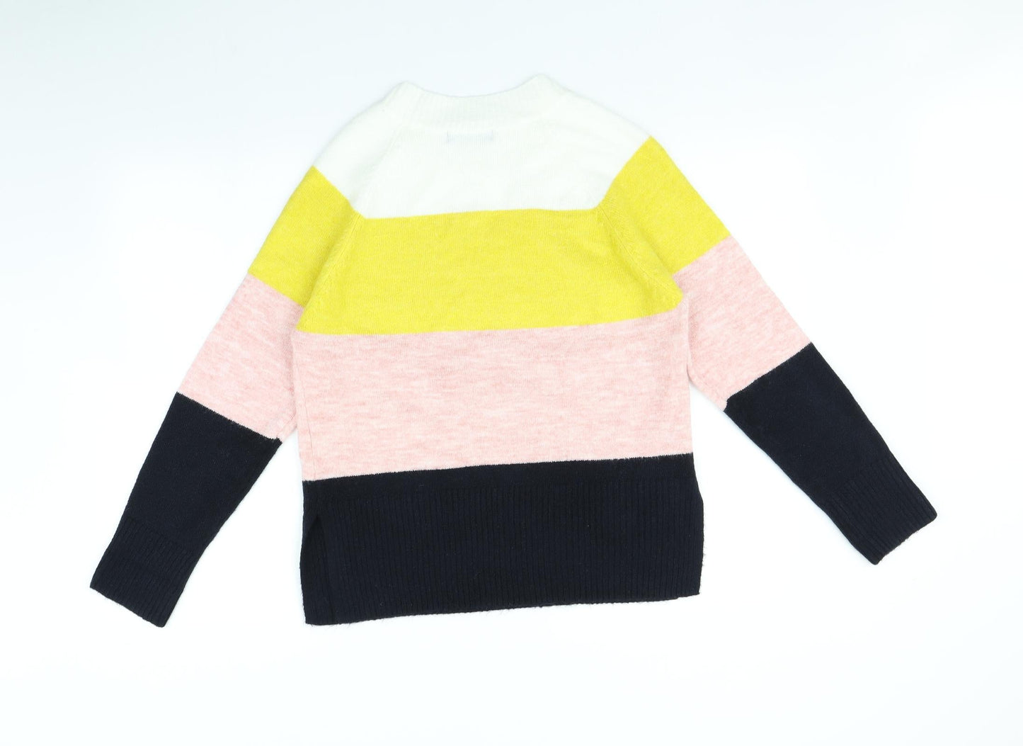 F&F Womens Multicoloured Striped  Pullover Jumper Size 10