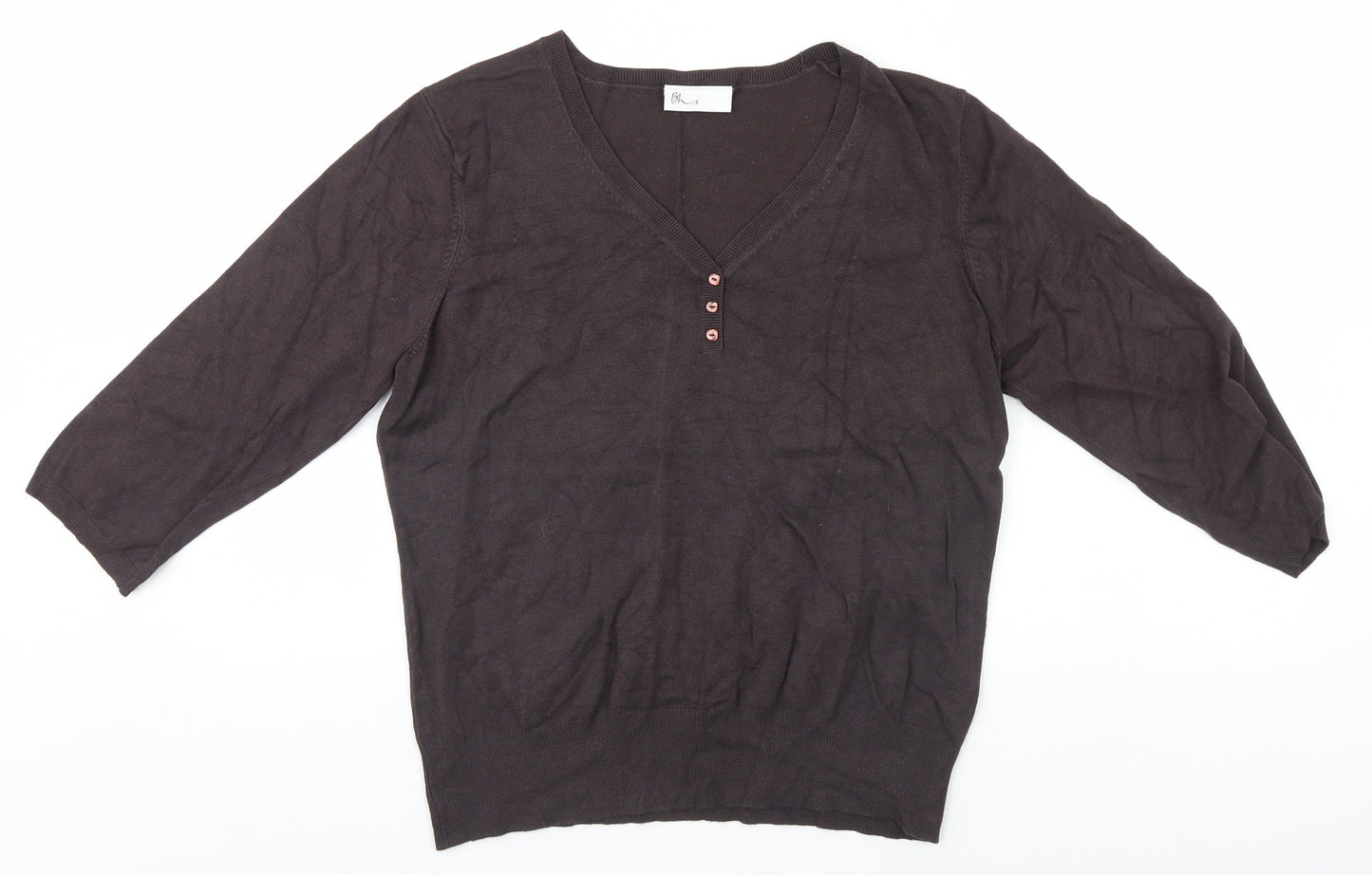 BHS Womens Brown   Pullover Jumper Size 14
