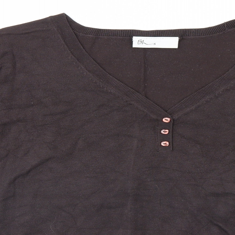 BHS Womens Brown   Pullover Jumper Size 14