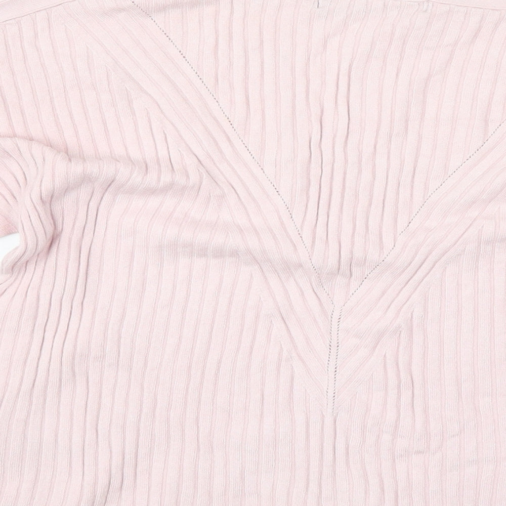 M&S Womens Pink   Pullover Jumper Size S