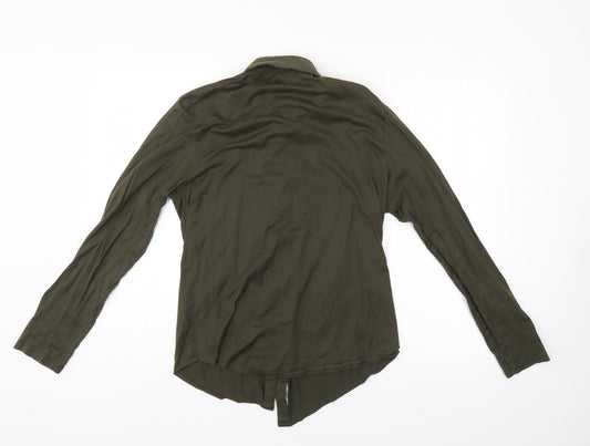 River Island Womens Green   Basic Button-Up Size S
