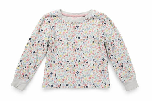 TU Girls White Floral  Top Pyjama Set Size 3-4 Years