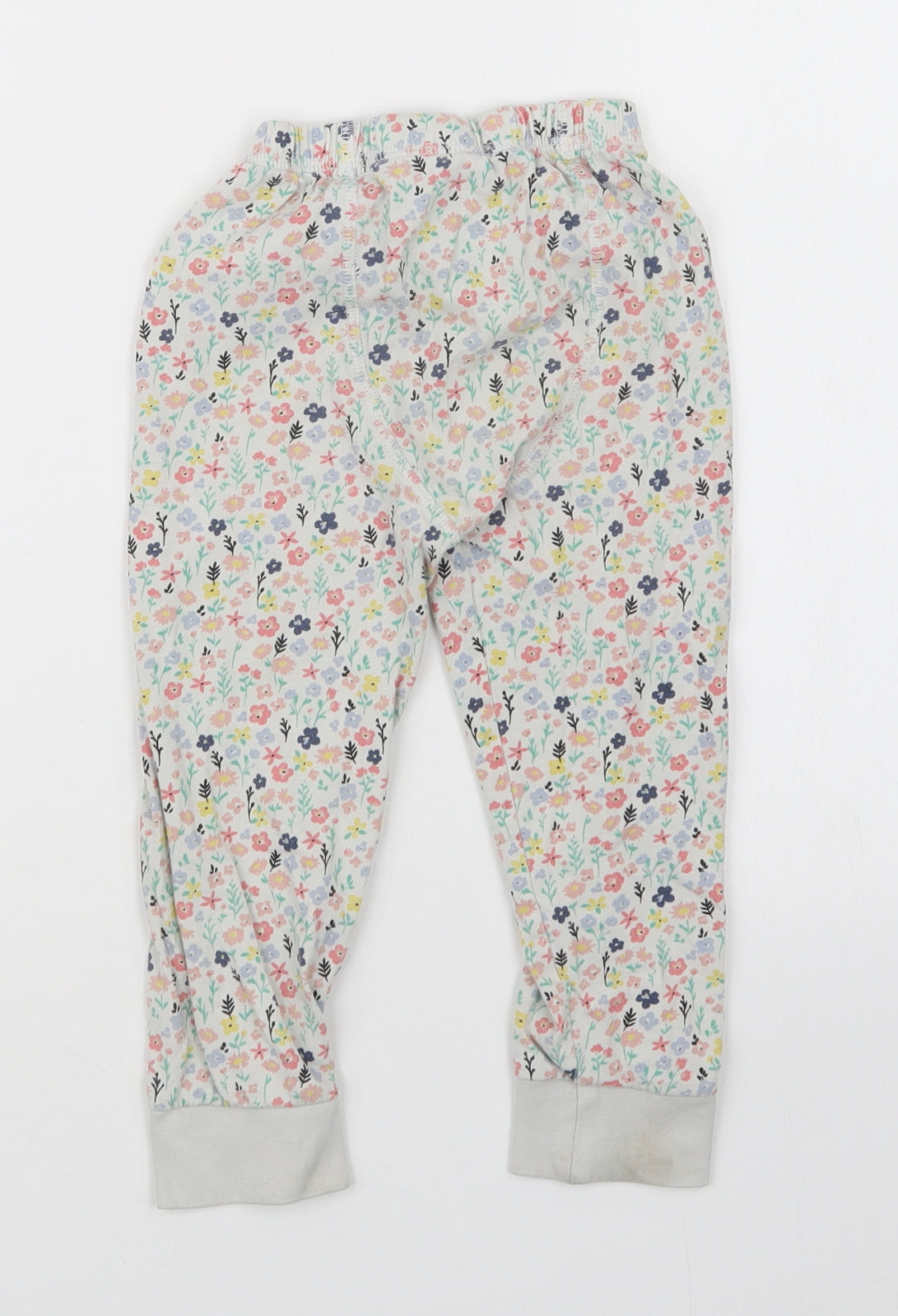 TU Girls White Floral  Capri Pyjama Set Size 3-4 Years