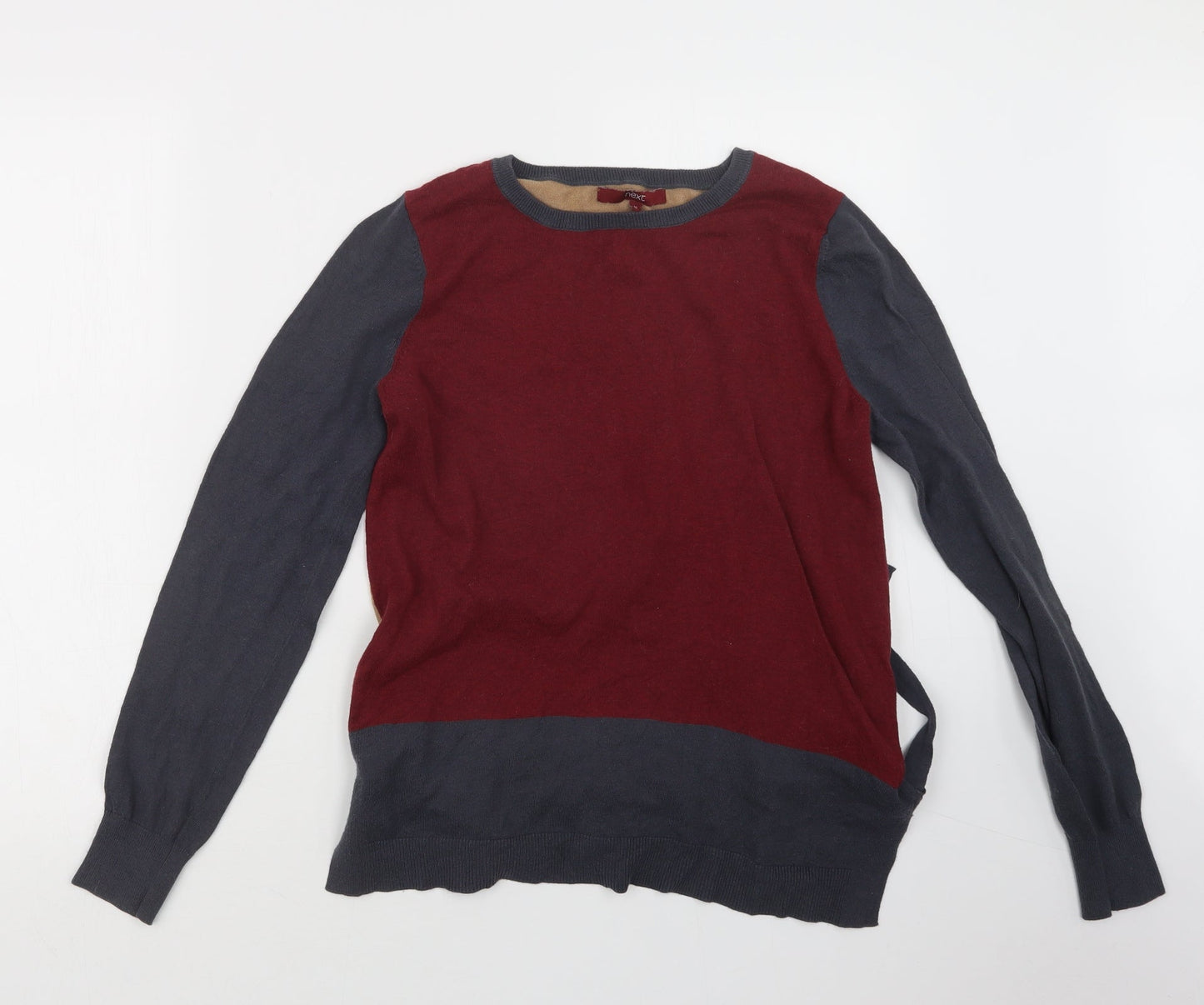 NEXT Womens Red  Knit Pullover Jumper Size 10