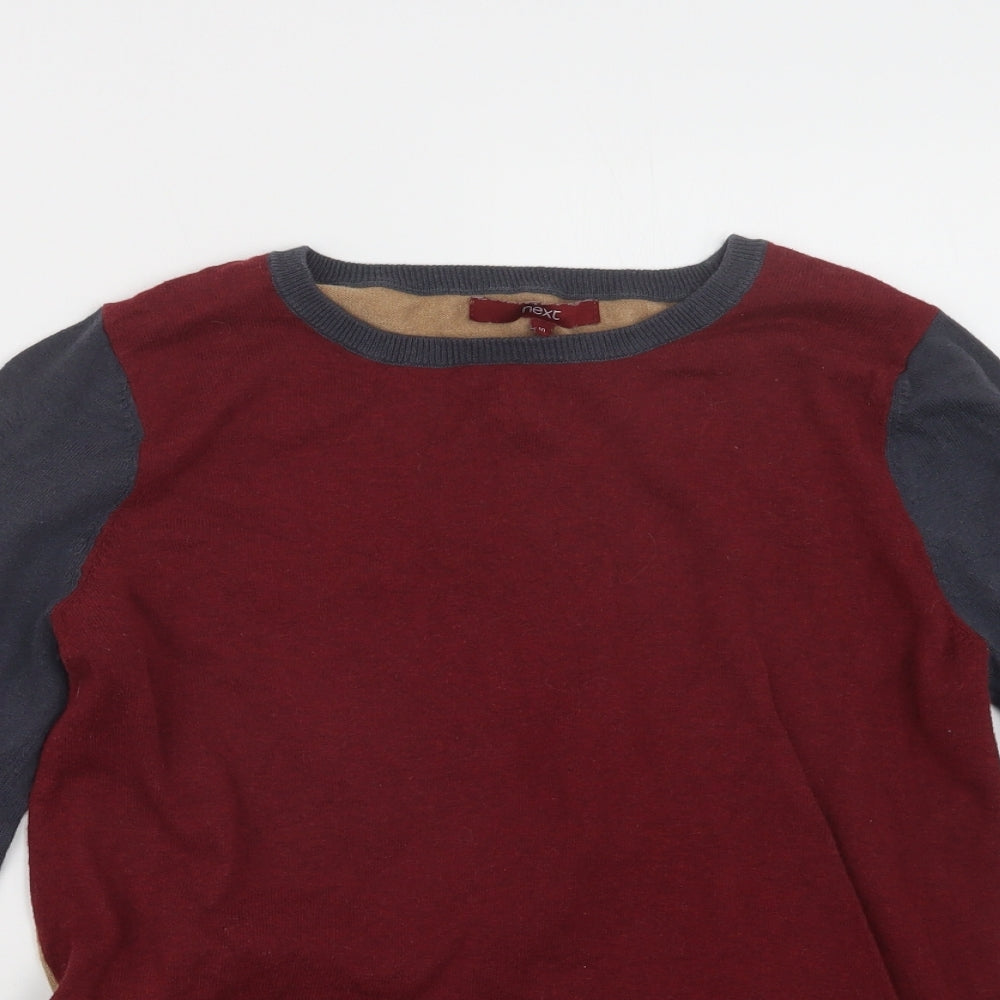 NEXT Womens Red  Knit Pullover Jumper Size 10