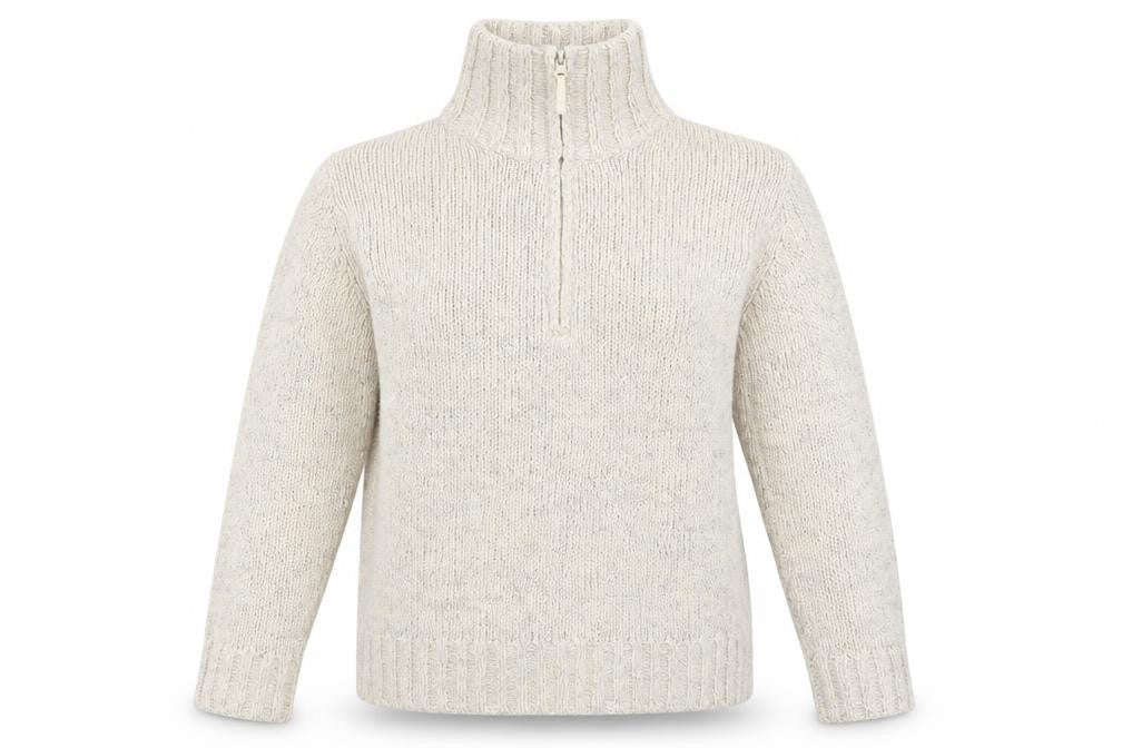 Marks and Spencer Womens White  Knit Pullover Sweatshirt Size 14