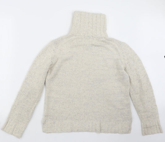 Marks and Spencer Womens White  Knit Pullover Sweatshirt Size 14