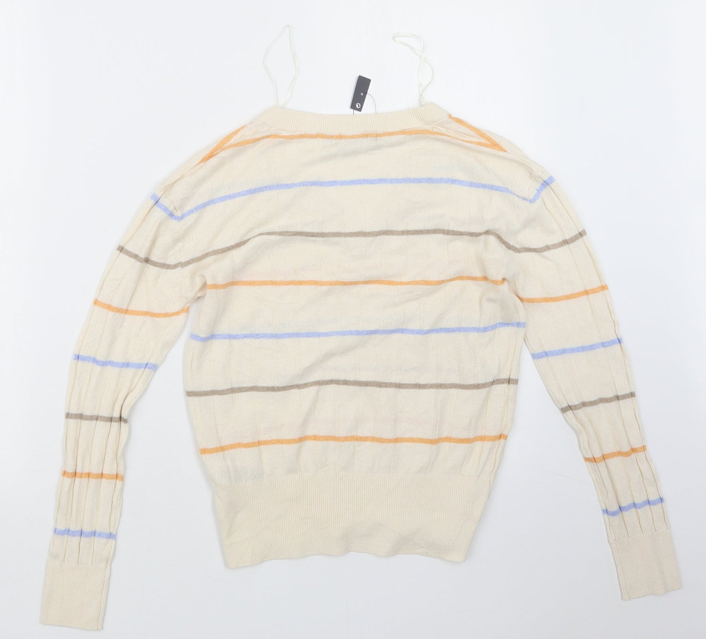 Marks and Spencer Womens Ivory  Knit Pullover Jumper Size S