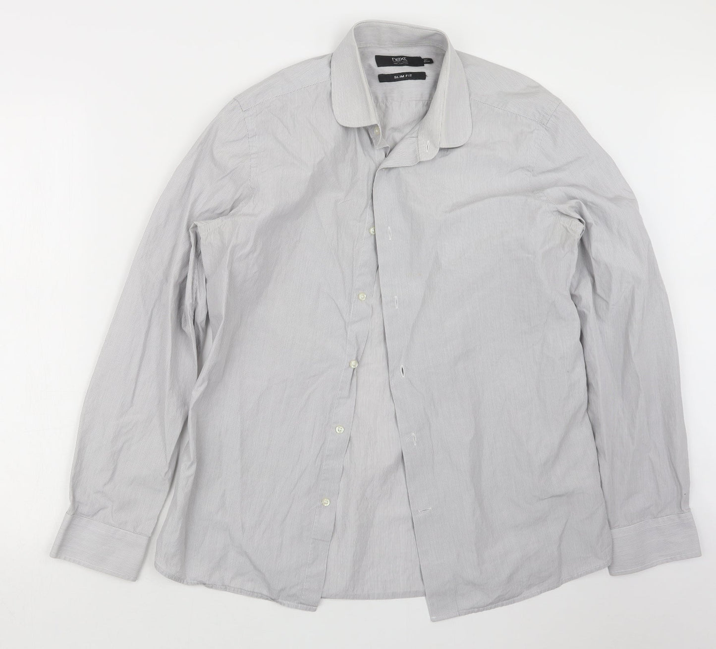 NEXT Mens Grey    Button-Up Size 16