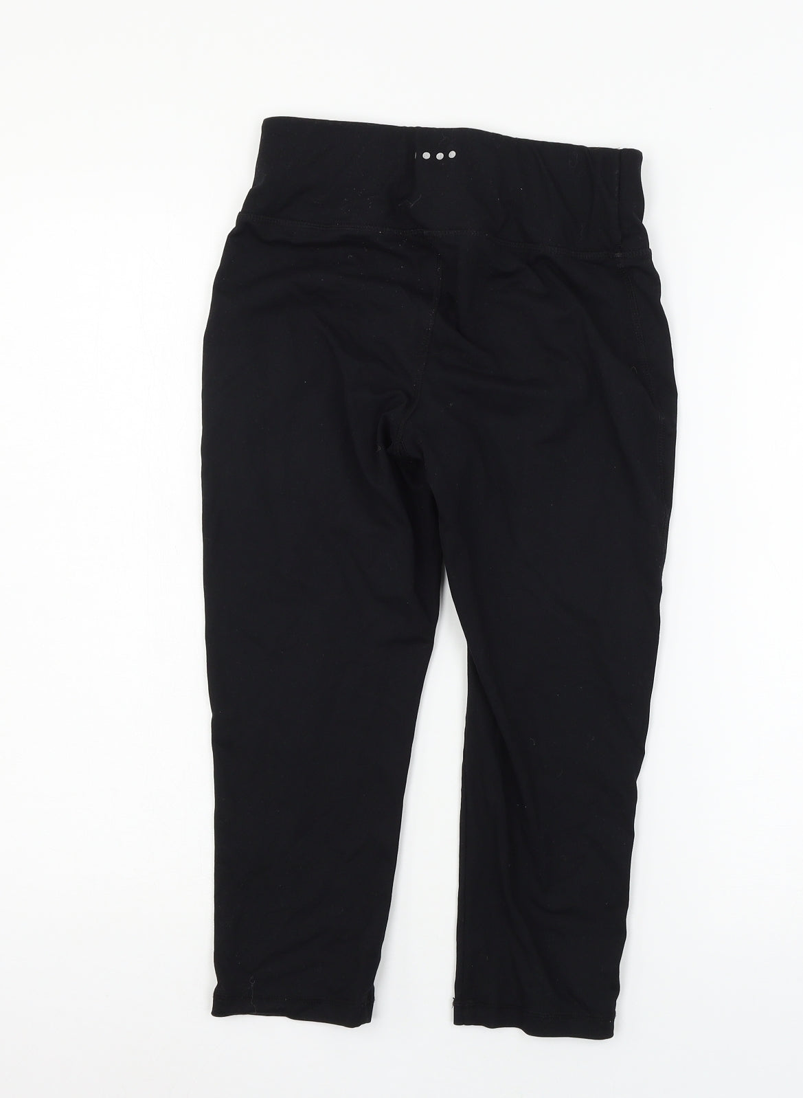 Soul Luxe Womens Black  Jersey Cropped Leggings Size 6 L20 in