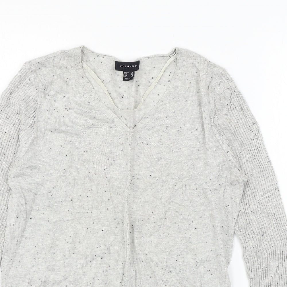 Atmosphere Womens Grey  Knit Pullover Jumper Size 8