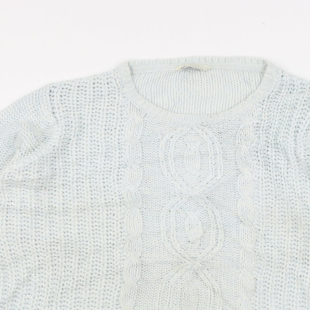 BHS Womens Blue  Knit Pullover Jumper Size 14
