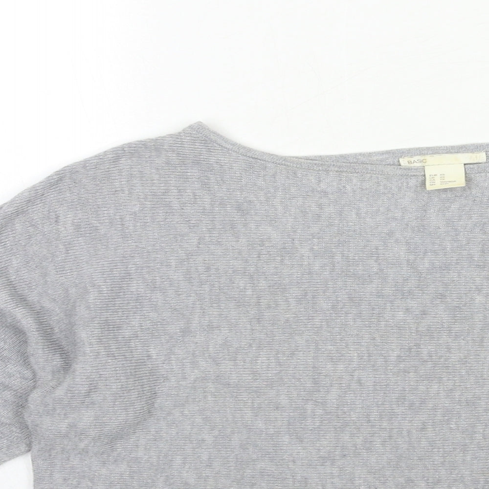 H&M Womens Grey  Knit Pullover Jumper Size XS