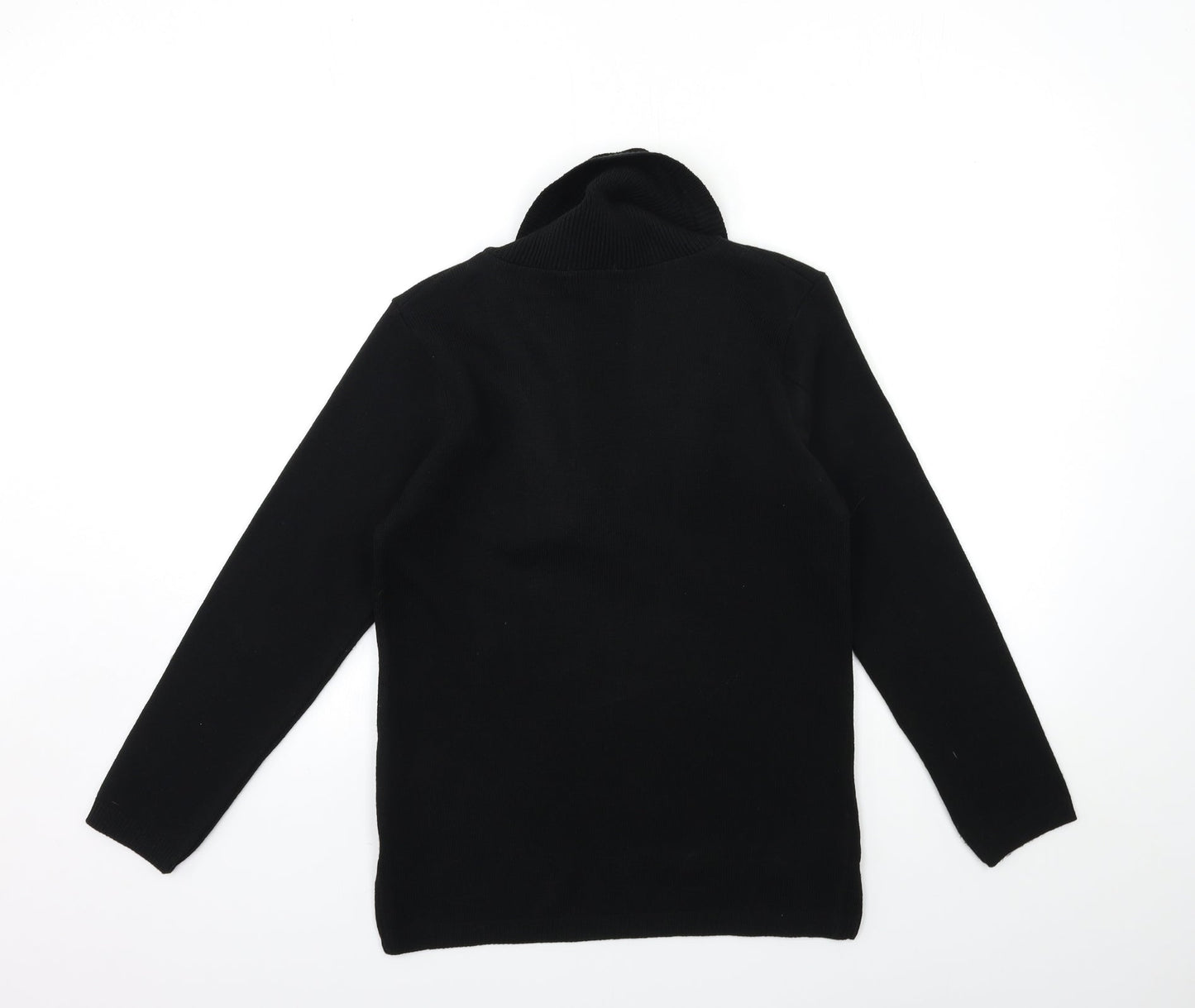 ME Womens Black  Knit Pullover Jumper Size S