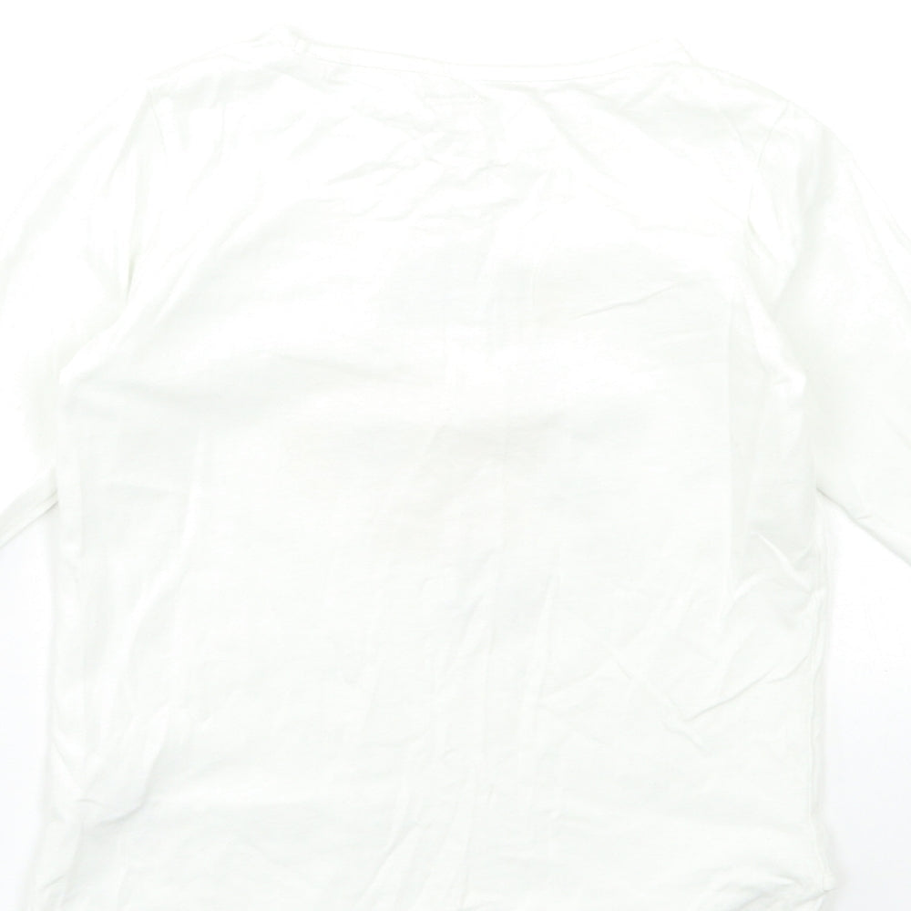 Vertbaudet Girls White   Basic T-Shirt Size 8 Years