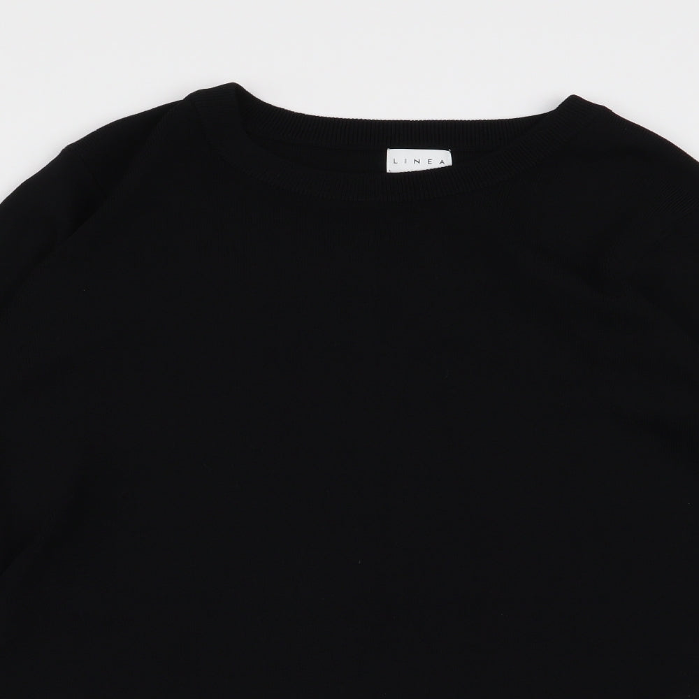 Linea Womens Black   Pullover Jumper Size L  - blouse/jumper