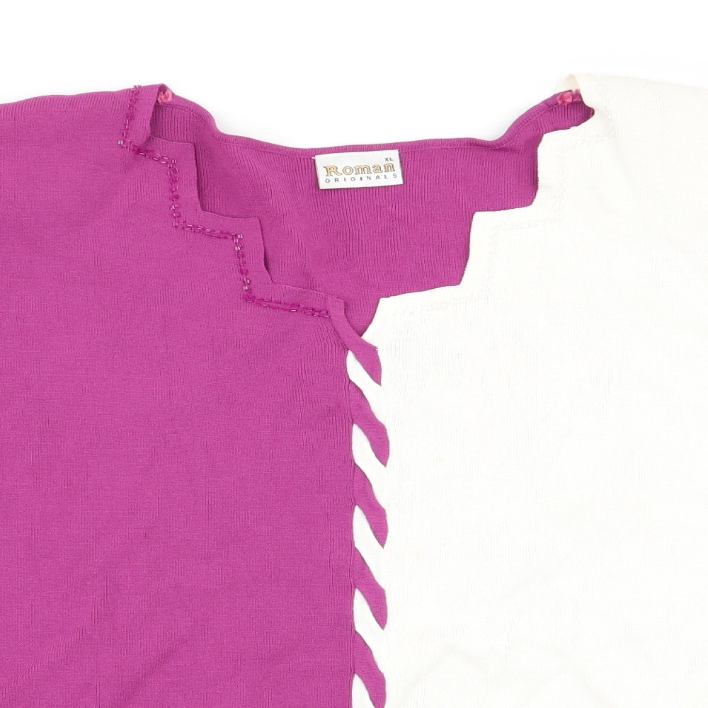 Roman Womens Multicoloured   Basic T-Shirt Size XL
