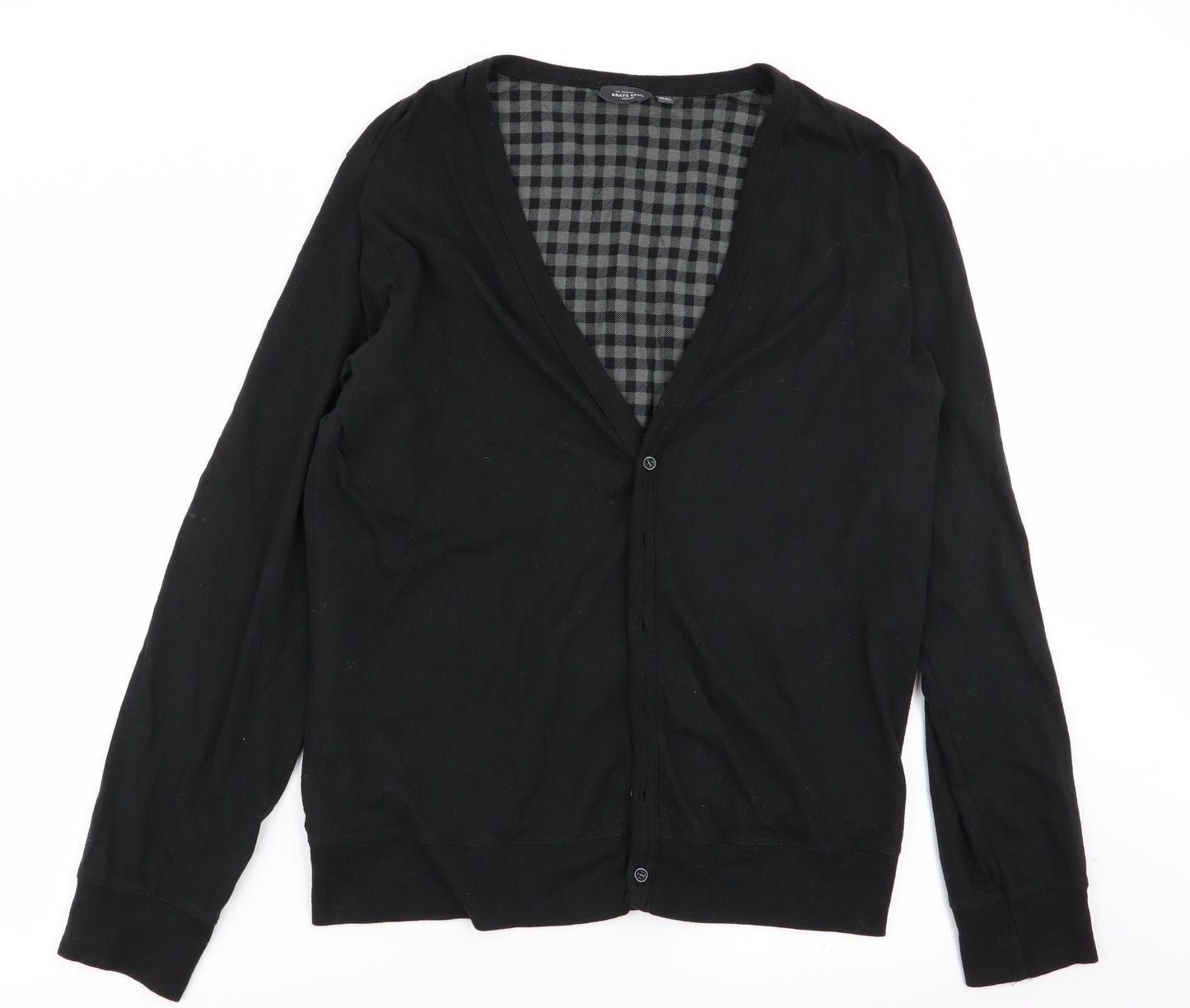 Brave Soul Womens Black   Cardigan Jumper Size XL