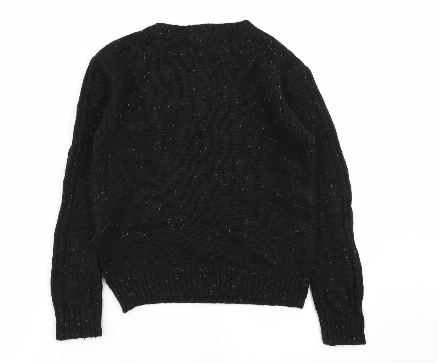 M&S Girls Black   Pullover Jumper Size 9-10 Years