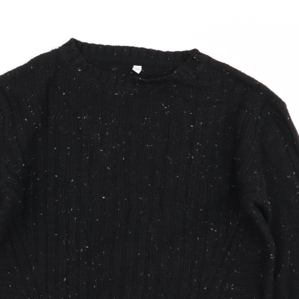 M&S Girls Black   Pullover Jumper Size 9-10 Years