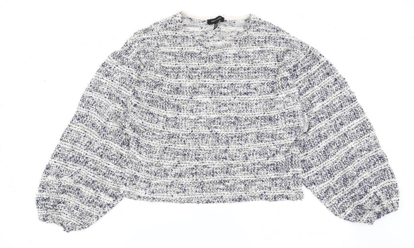 New Look Womens Multicoloured Geometric  Pullover Jumper Size M