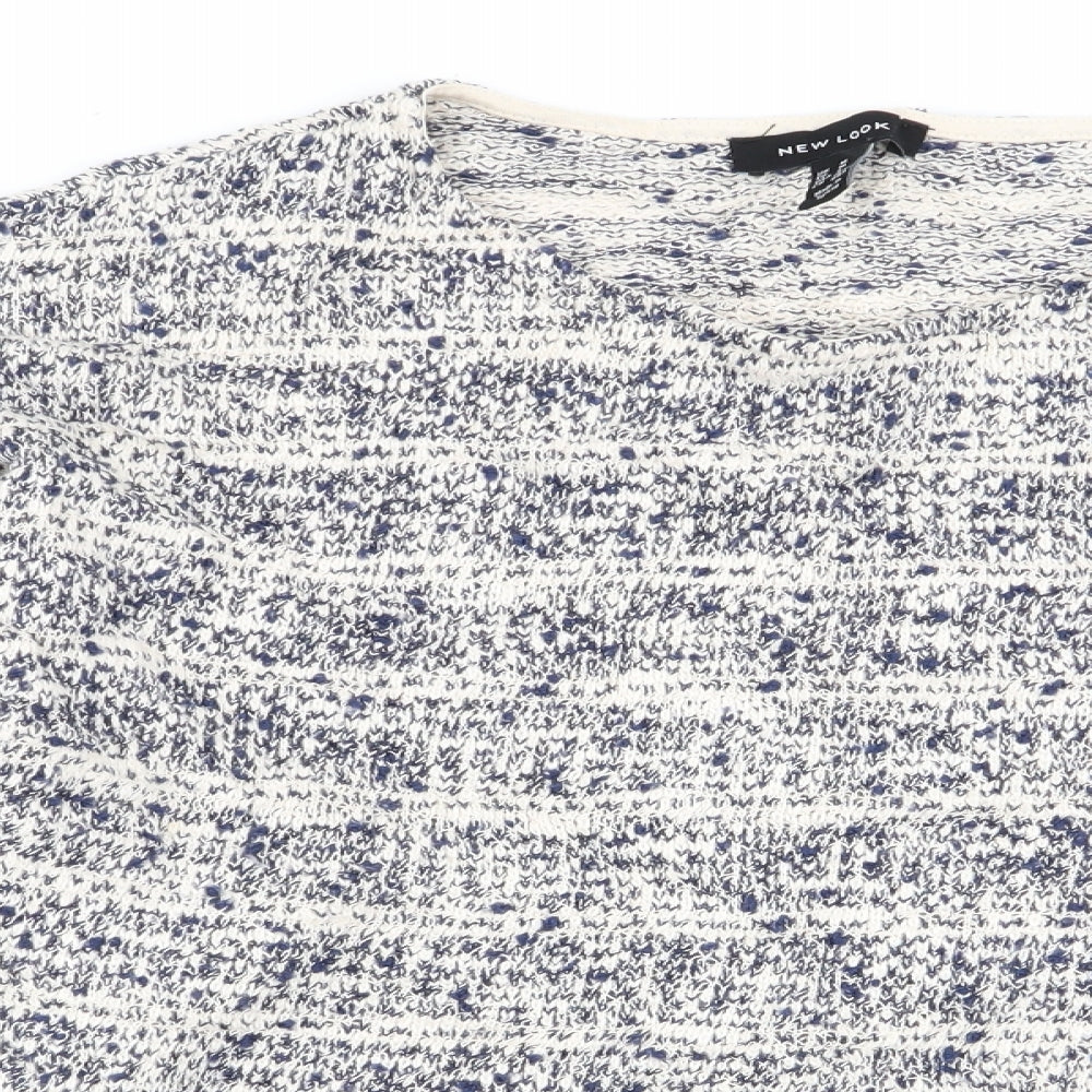New Look Womens Multicoloured Geometric  Pullover Jumper Size M