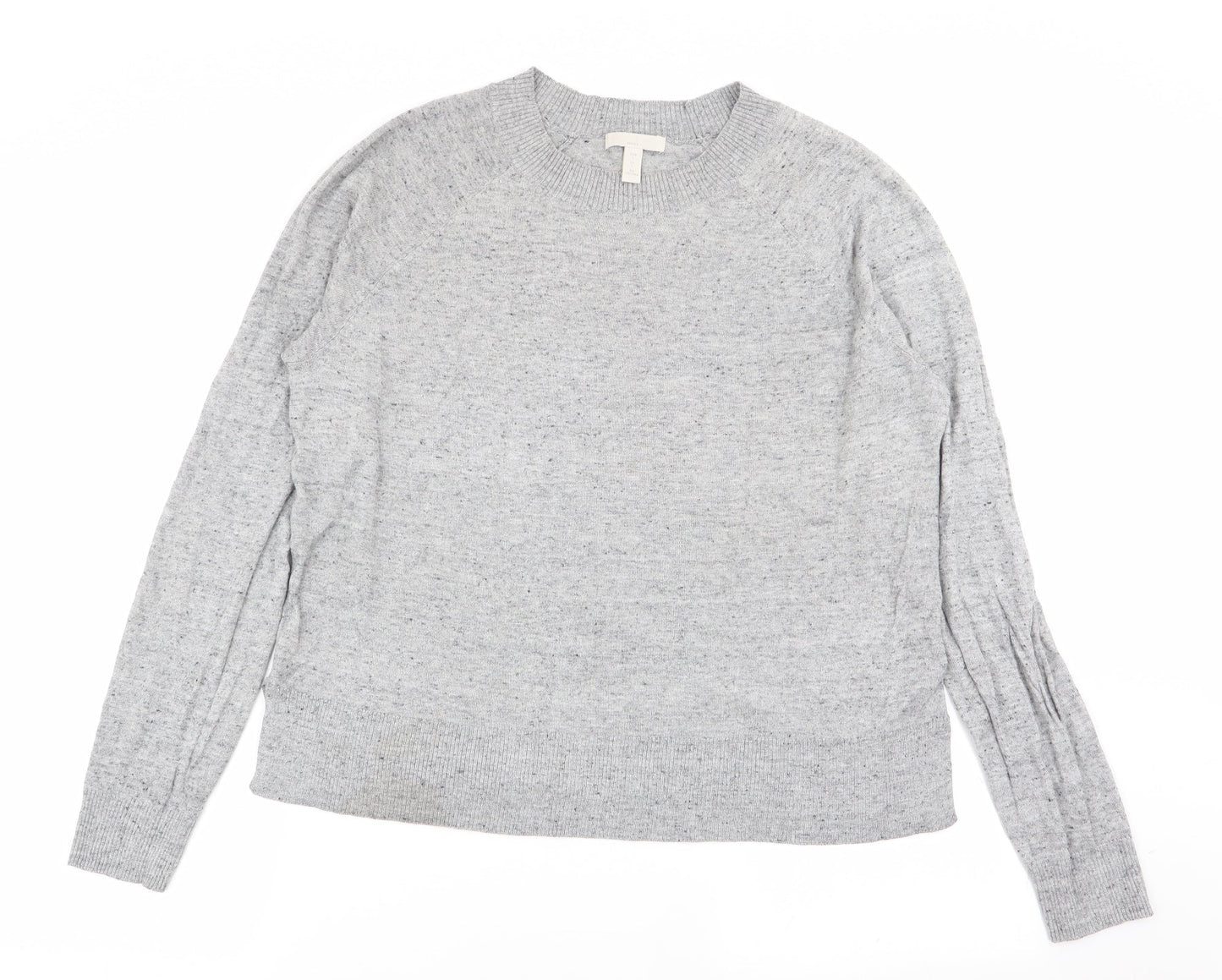 H&M Womens Grey   Pullover Jumper Size L