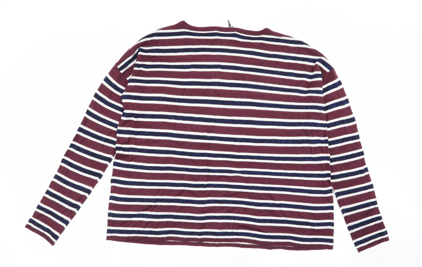 Studio Womens Multicoloured Striped  Pullover Jumper Size 10