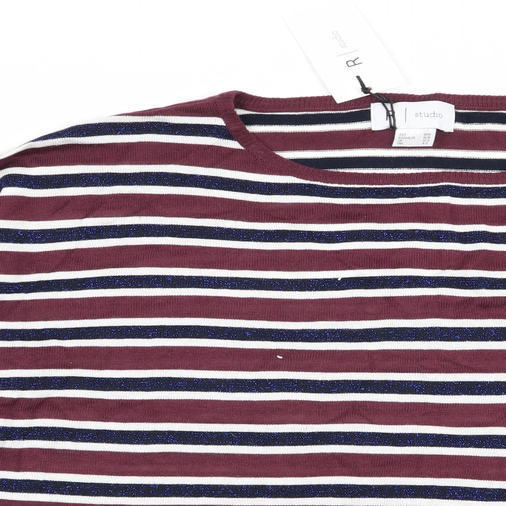 Studio Womens Multicoloured Striped  Pullover Jumper Size 10