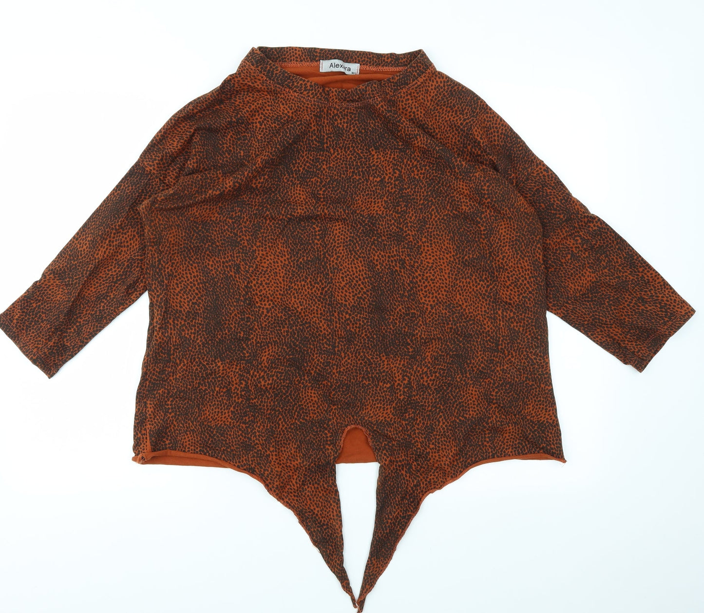 Alexara Womens Multicoloured Animal Print  Pullover Jumper Size M