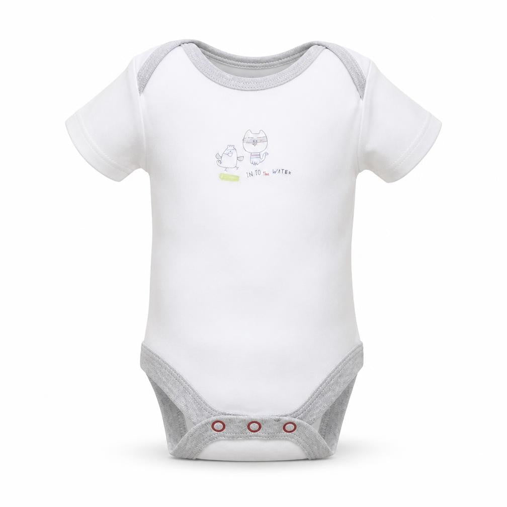 mamas & papas Baby White   Babygrow One-Piece Size Newborn