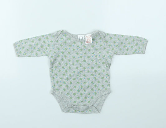 Gap Boys Grey Geometric  Babygrow One-Piece Size Newborn