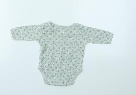 Gap Boys Grey Geometric  Babygrow One-Piece Size Newborn