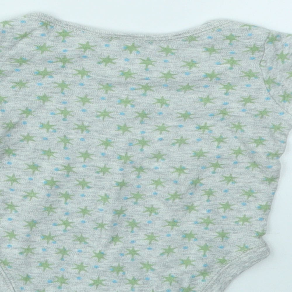 Gap Boys Grey Geometric  Babygrow One-Piece Size Newborn