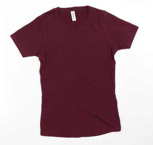 Tee-Jays Womens Purple   Basic T-Shirt Size S