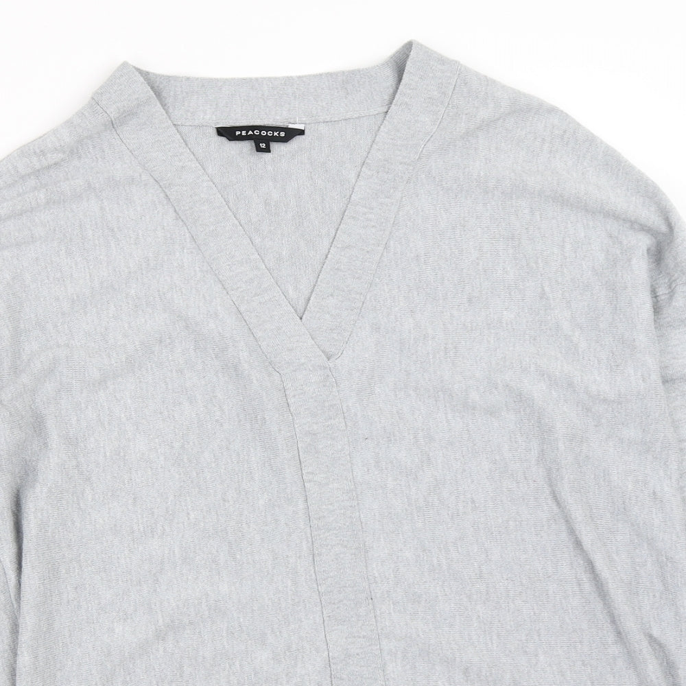 Peacocks Womens Grey   Pullover Jumper Size 12