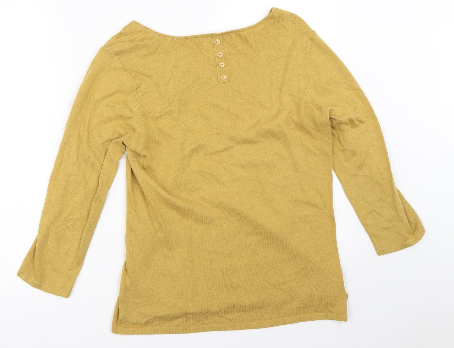 NEXT Womens Yellow   Pullover Jumper Size 12