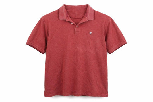 Maine Mens Red    Polo Size L