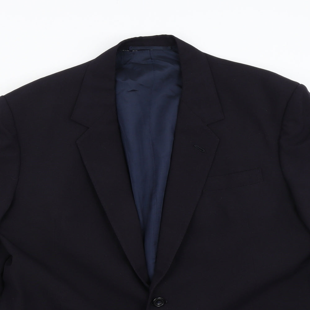 Preworn Mens Blue   Jacket Suit Jacket Size 42