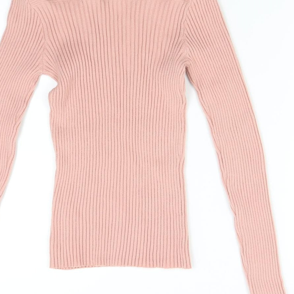 Cashel Womens Pink  Knit Pullover Jumper Size XL