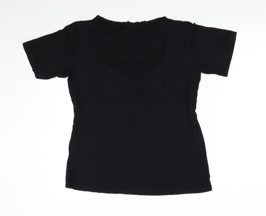 Small Show Womens Black   Basic T-Shirt Size L