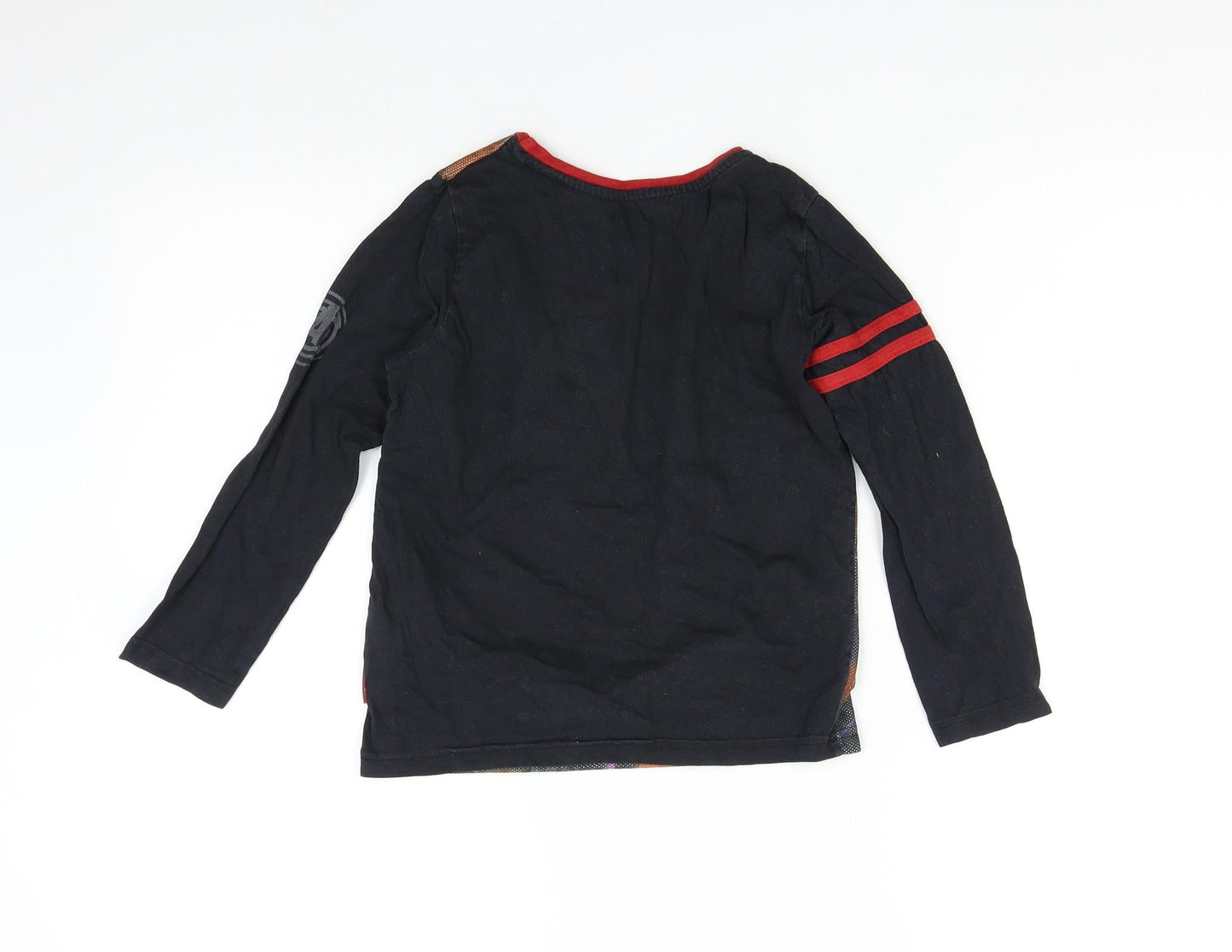 Nutmeg Boys Black   Basic T-Shirt Size 6-7 Years  - Marvel Avengers
